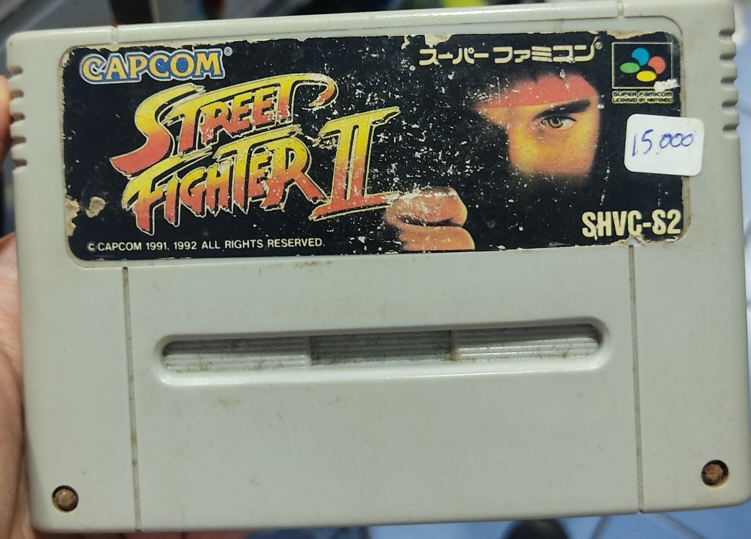 SJ Street Fighter 2 Super Famicom Cartucho