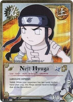 Neji Hyuga [Absolute Defense] - 1172 - Common
Naruto: Tournament (Chibi) Pack 3