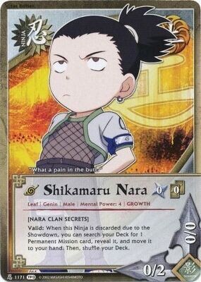 Shikamaru Nara [Nara Clan Secrets] - 1171 - Common
Naruto: Tournament (Chibi) Pack 3 Foil