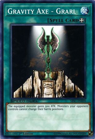 Gravity Axe - Grarl - SBSC-EN039 - Common 1st Edition
Speed Duel: Scars of Battle Singles