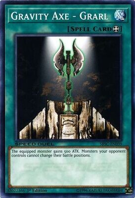 Gravity Axe - Grarl - SBSC-EN039 - Common 1st Edition
Speed Duel: Scars of Battle Singles