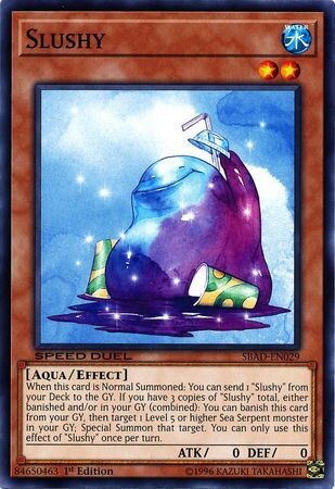 Slushy - SBAD-EN029 - Common 1st Edition Speed Duel: Attack from the Deep Singles