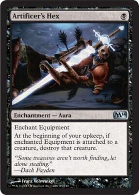 Artificer&#39;s Hex
Magic 2014 (M14) Singles (Español)