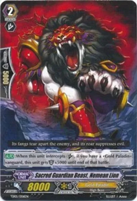Sacred Guardian Beast, Nemean Lion - Trial Deck 5: Slash of Silver Wolf (TD05)
Trial Deck 5: Slash of Silver Wolf