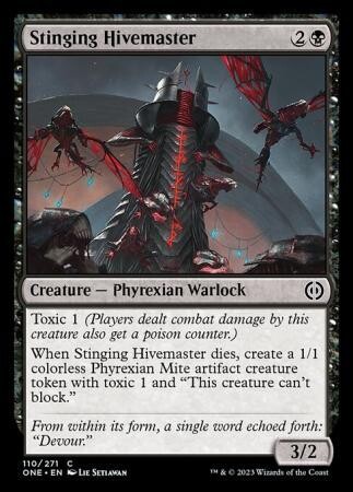 Stinging Hivemaster 110/271 - Phyrexia All Will Be One Singles (Español)