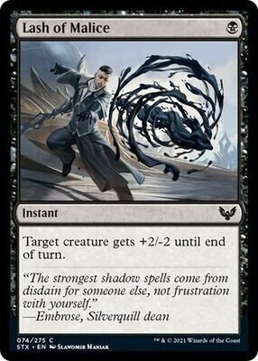 Lash of Malice 074/275
Strixhaven: School of Mages Singles
