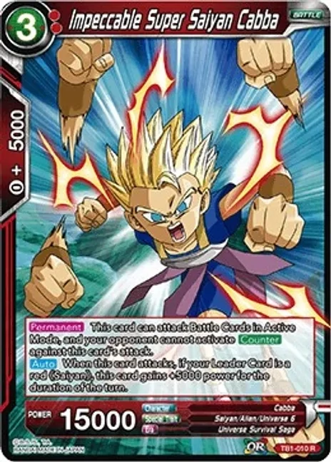 Impeccable Super Saiyan Cabba - Tournament of Power (DBS-TB01)
Tournament of Power Foil