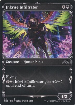 Inkrise Infiltrator 341 - Showcase Ninja Frame Kamigawa Neon Dynasty Collector Booster Singles (Español)