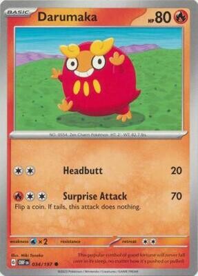 Darumaka - 034/197 - Common Obsidian Flames Singles