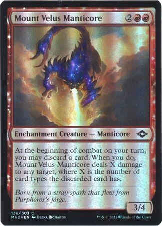 Mount Velus Manticore 136/303 - Foil
Modern Horizons 2 Foil Singles