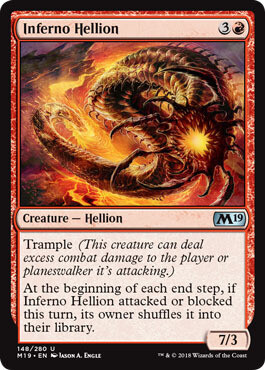 Inferno Hellion 148/280 - Magic 2019 (M19) Singles