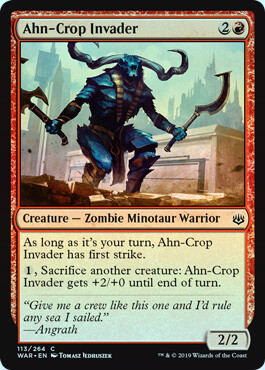 Ahn-Crop Invader 113/264 - Foil
War of the Spark Foil Singles