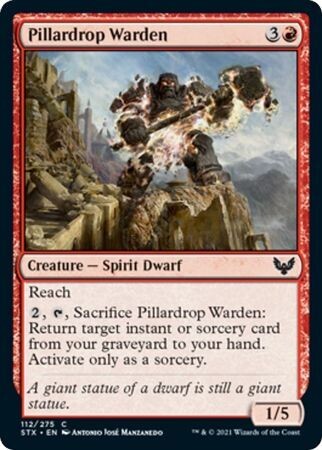 Pillardrop Warden 112/275 Strixhaven: School of Mages Singles (Español)
