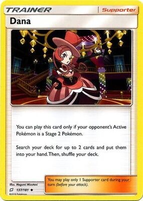 Dana - 137/181 - Uncommon Sun &amp; Moon: Team Up Singles