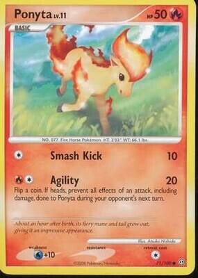 Ponyta - 71/100 - Common Diamond &amp; Pearl: Stormfront Singles