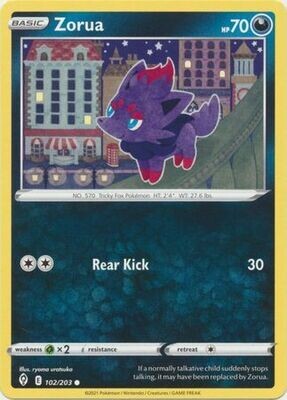 Zorua - 102/203 - Common
Sword &amp; Shield: Evolving Skies Singles (Español)