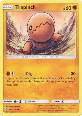 Trapinch - 108/236 - Common Sun &amp; Moon: Cosmic Eclipse Singles