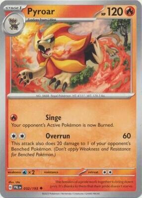 Pyroar - 032/193 - Uncommon Scarlet &amp; Violet: Paldea Evolved Singles