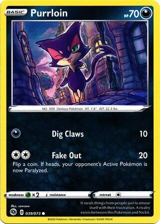 Purrloin - 039/073 - Common
Champion&#39;s Path Singles