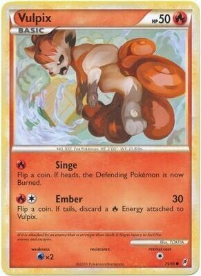Vulpix - 75/95 - Common
Call of Legends Singles