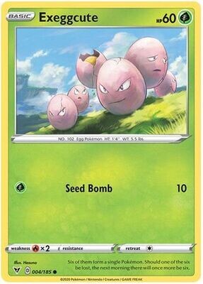 Exeggcute - 004/185 - Common Sword &amp; Shield: Vivid Voltage Singles *Espanol*