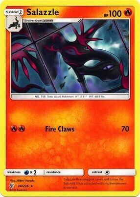 Salazzle - 26/156 - Rare 
Sun &amp; Moon: Ultra Prism Singles (Español)