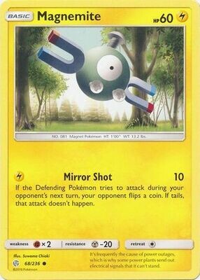 Magnemite - 68/236 - Common
Sun &amp; Moon: Cosmic Eclipse Singles