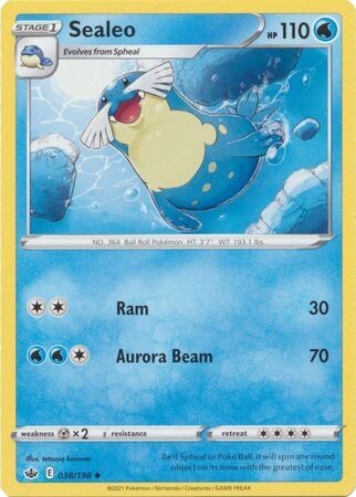 Sealeo - 038/198 - Uncommon
Sword &amp; Shield: Chilling Reign Singles *Espanol*