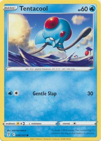 Tentacool - 026/203 - Common Sword &amp; Shield: Evolving Skies Singles