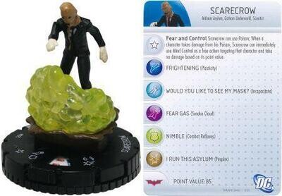 Scarecrow #025 The Dark Knight Rises DC Heroclix
DC: Dark Knight Rises Sin Tarjeta