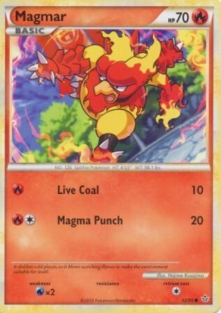 Magmar - 52/95 - Common
HGSS - Unleashed Singles