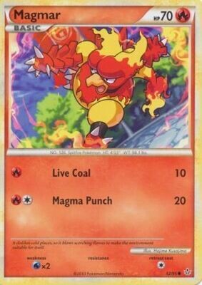 Magmar - 52/95 - Common
HGSS - Unleashed Singles