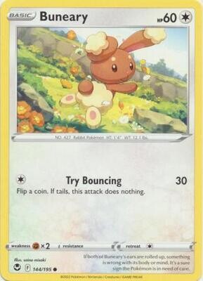Buneary - 144/195 - Common
Sword &amp; Shield: Silver Tempest Singles