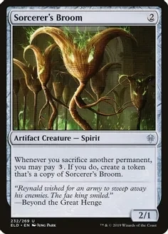 Sorcerer&#39;s Broom  232/269- Throne of Eldraine (ELD) Throne of Eldraine