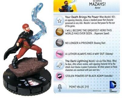 Mazahs! #061 Justice League: Trinity War Booster Set DC HeroClix
Justice League: Trinity War Booster Set Singles Sin Tarjeta