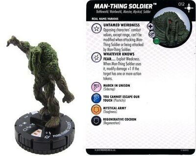 Man-thing Soldier #012 Secret Wars - Battleworld Marvel Heroclix
Marvel: Secret Wars - Battleworld Singles Sin Tarjeta