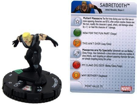 Sabretooth #031 The Uncanny X-Men Marvel Heroclix
Marvel: The Uncanny X-Men Singles SInTarjeta