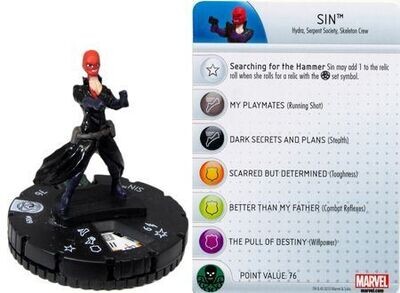 Sin #009 Fear Itself Marvel Heroclix
Marvel: Fear Itself Sin Tarjeta