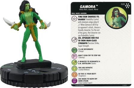 Gamora #020 Avengers Infinity Marvel Heroclix
Marvel: Avengers Infinity Singles Sin Tarjeta