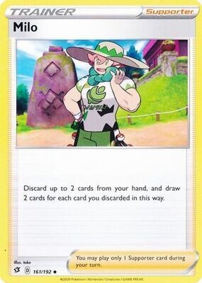 Milo - 161/192 - Uncommon
Sword &amp; Shield: Rebel Clash Singles
