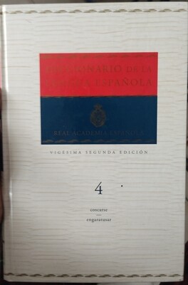 BA Diccionario de la Lengua Espanola Volumen 4 Tapa Dura Espanol