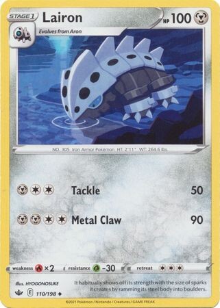 Lairon - 110/198 - Uncommon Sword &amp; Shield: Chilling Reign Singles