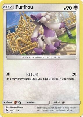Furfrou - 99/131 - Common
Sun &amp; Moon: Forbidden Light Singles