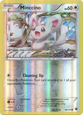 Minccino - 86/124 - Common Reverse Holo
XY: Fates Collide Reverse Holo Singles