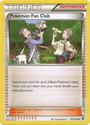 Pokemon Fan Club - 107/124 - Uncommon XY: Fates Collide Singles