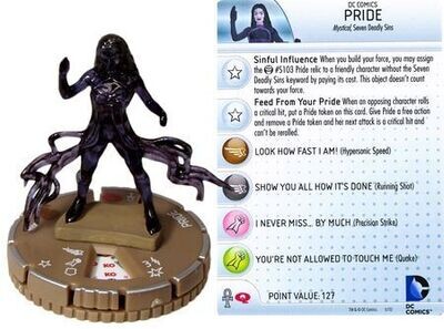 Pride #064 Chase Rare Justice League: Trinity War Booster Set DC HeroClix
Justice League: Trinity War Booster Set Singles Sin Tarjeta