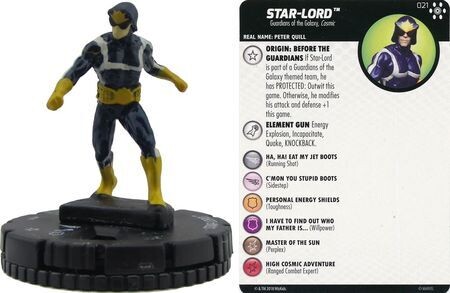 Star-Lord #021 Avengers Infinity Marvel Heroclix
Marvel: Avengers Infinity Singles Sin Tarjeta