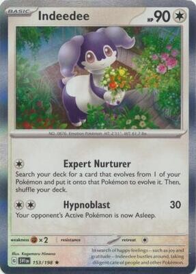Indeedee - 153/198 - Holo Rare Scarlet &amp; Violet (Base Set) Singles