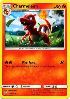 Charmeleon - 13/181 - Uncommon
Sun &amp; Moon: Team Up Singles