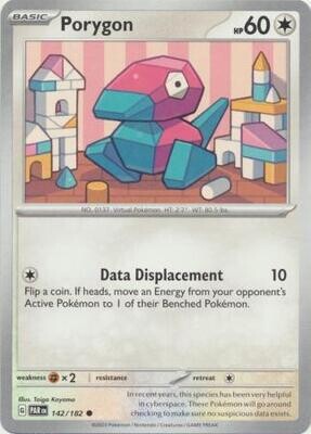 Porygon - 142/182 - Common Scarlet &amp; Violet: Paradox Rift Singles
